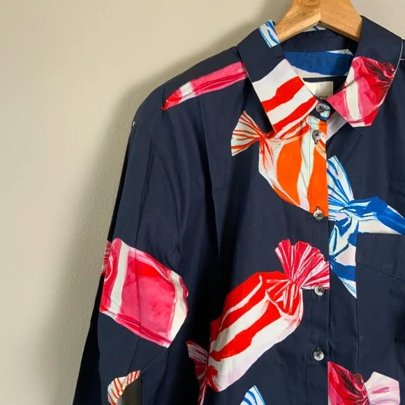 Anthropologie The Soren Long-Sleeve Shirt Dress by Maeve - Picture 8 of 16